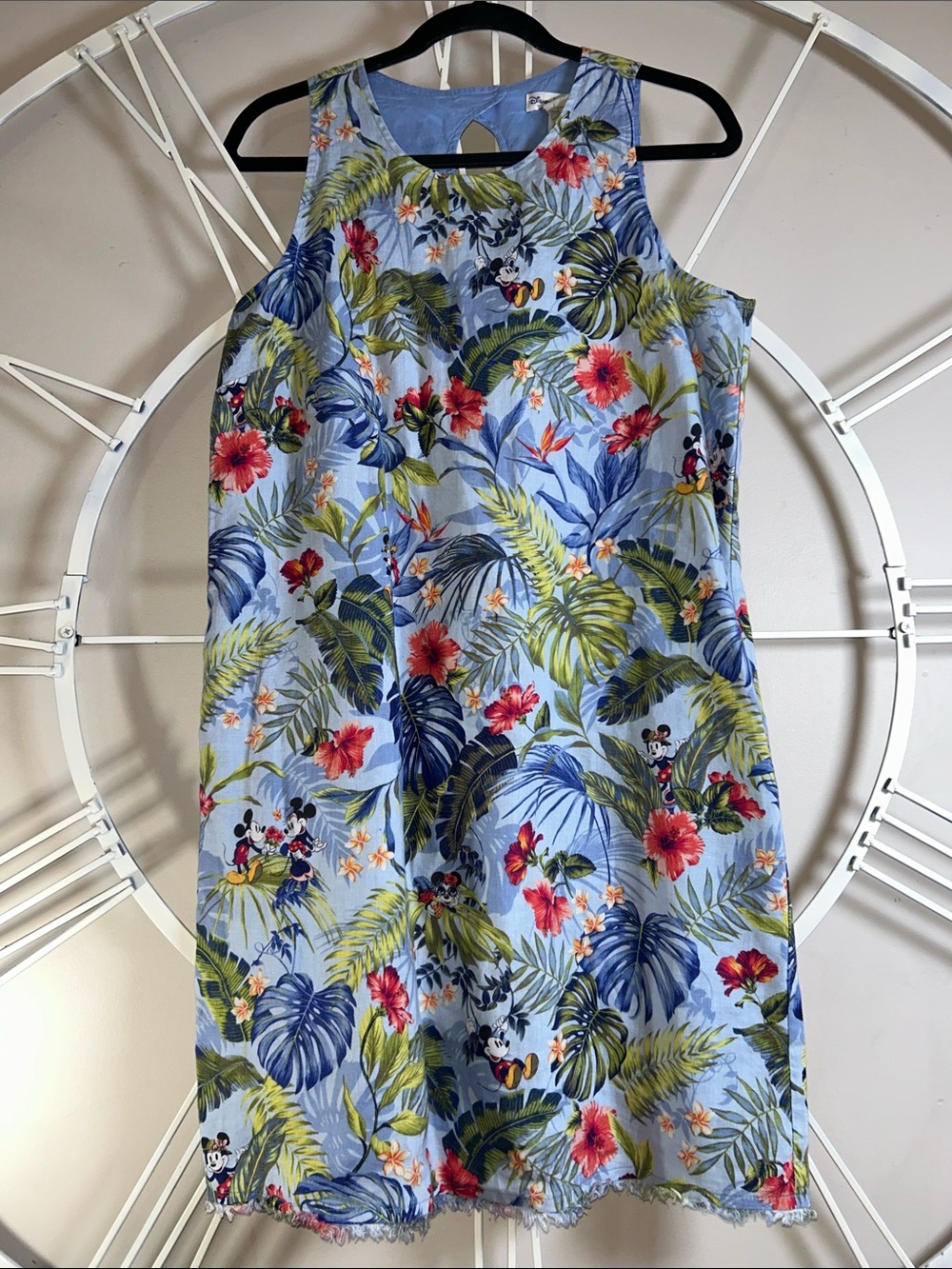 Tommy Bahama x Disney "Jungle Jubilee" 100% Linen 100% Cotton Shift Dress